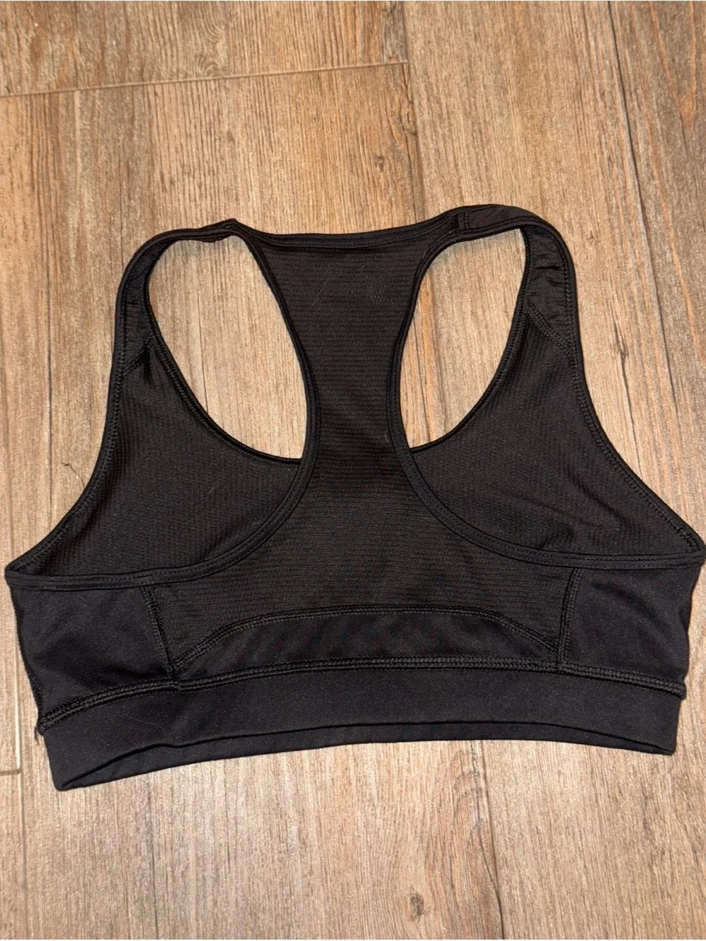 adidas Black Techfit Racerback Sports Bra